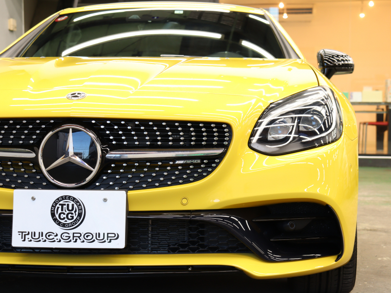 AMG SLC SLC43 ﾌｧｲﾅﾙED ﾚｰﾀﾞｰｾｰﾌﾃｨPKG　特別仕様 ｷｰﾚｽGO 専用革 ﾏｼﾞｯｸｽｶｲR ﾅﾋﾞTV Bｶﾒﾗ harman/Kardon ｴｱﾌｶｰﾌ 専用ｴｸｽﾃﾘｱ&18AW ﾊﾟﾌｫｰﾏﾝｽｽﾃｱ　2年保証付