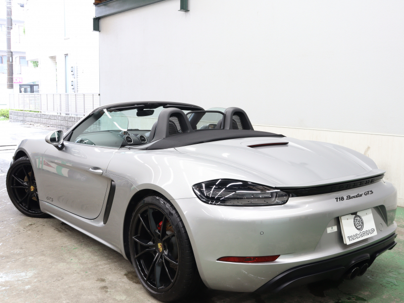 ポルシェ 718 ボクスター GTS ｽﾎﾟｰﾂｸﾛﾉPKG PDK　1ｵｰﾅｰ PASM ECO 黒革×ｱﾙｶﾝﾀﾗｽﾎﾟｰﾂｼｰﾄ PCMﾅﾋﾞ BTｵｰﾃﾞｨｵ&TEL GTｽﾎﾟｰﾂｽﾃｱ 20ｲﾝﾁｶﾚﾗSｱﾙﾐﾎｲｰﾙ 可変ﾘｱｽﾎﾟｲﾗｰ　2年保証付