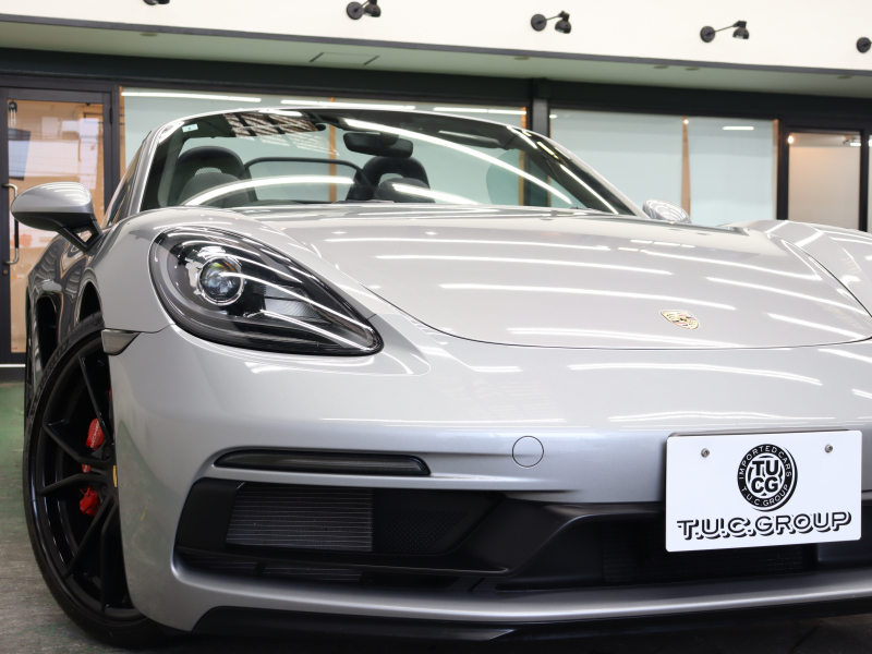 ポルシェ 718 ボクスター GTS ｽﾎﾟｰﾂｸﾛﾉPKG PDK　1ｵｰﾅｰ PASM ECO 黒革×ｱﾙｶﾝﾀﾗｽﾎﾟｰﾂｼｰﾄ PCMﾅﾋﾞ BTｵｰﾃﾞｨｵ&TEL GTｽﾎﾟｰﾂｽﾃｱ 20ｲﾝﾁｶﾚﾗSｱﾙﾐﾎｲｰﾙ 可変ﾘｱｽﾎﾟｲﾗｰ　2年保証付