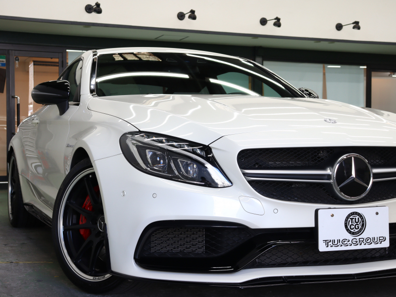 AMG Cクラス C63S ｸｰﾍﾟ Edition1 ﾚｰﾀﾞｰSP　限定車 左ﾊﾝﾄﾞﾙ 510ps AMGﾊﾟﾌｫｰﾏﾝｽｼｰﾄ ﾅﾋﾞTV ﾌﾞﾙﾒｽﾀｰS AMGﾊﾟﾌｫｰﾏﾝｽｴｸﾞｿﾞｰｽﾄ 専用ﾊﾟﾌｫｰﾏﾝｽｽﾃｱﾘﾝｸﾞ 専用ｴｱﾛ&19/20AW(ﾏｯﾄﾌﾞﾗｯｸ) 　2年保証