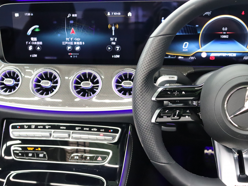 AMG Eクラス E53ｶﾌﾞﾘｵﾚ 4MATIC+ ｴｸｽｸﾙｰｼﾌﾞ& ﾚｰﾀﾞｰSP　後期ﾓﾃﾞﾙ ISG搭載  黒革 ﾍﾞﾝﾁﾚｰﾀｰ ｴｱｽｶｰﾌ ﾘﾗｸｾﾞｰｼｮﾝ機能 赤幌 ﾅﾋﾞTV CarPlay ﾌﾞﾙﾒｽﾀｰS  HUD 360ｶﾒﾗ ﾜｲﾔﾚｽﾁｬｰｼﾞﾝｸﾞ AMGｴｱﾛ&20AW　2年保証