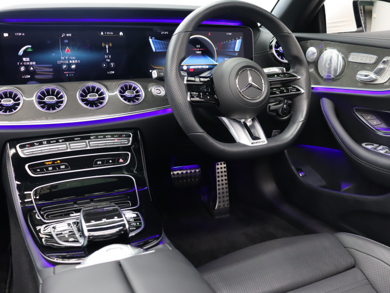 AMG Eクラス E53ｶﾌﾞﾘｵﾚ 4MATIC+ ｴｸｽｸﾙｰｼﾌﾞ& ﾚｰﾀﾞｰSP　後期ﾓﾃﾞﾙ ISG搭載  黒革 ﾍﾞﾝﾁﾚｰﾀｰ ｴｱｽｶｰﾌ ﾘﾗｸｾﾞｰｼｮﾝ機能 赤幌 ﾅﾋﾞTV CarPlay ﾌﾞﾙﾒｽﾀｰS  HUD 360ｶﾒﾗ ﾜｲﾔﾚｽﾁｬｰｼﾞﾝｸﾞ AMGｴｱﾛ&20AW　2年保証