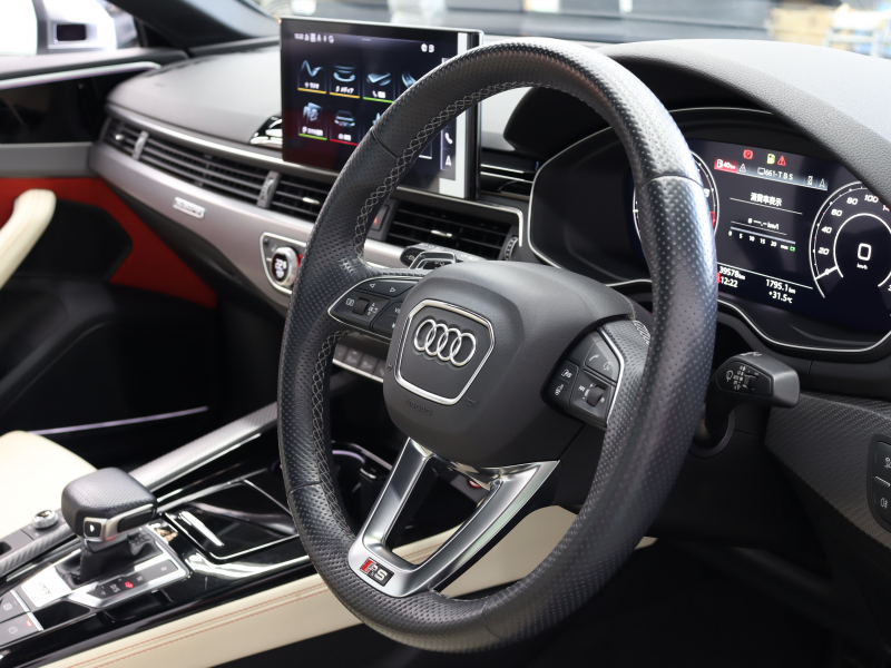 アウディ RS5 RS5 ｽﾎﾟｰﾂﾊﾞｯｸ  ｸﾜﾄﾛ ｱｳﾃﾞｨｴｸｽｸﾙｰｼﾌﾞ ｺﾝﾌｫｰﾄPKG　1ｵｰﾅｰ 後期ﾓﾃﾞﾙ ｱｳﾃﾞｨﾌﾟﾚｾﾝｽ ＆ｻｲﾄﾞｱｼｽﾄ ﾚｰﾝｱｼｽﾄADVｷｰ 白ﾅｯﾊﾟﾚｻﾞｰｼｰﾄ MMIﾅﾋﾞ ﾌﾙｾｸﾞ 360ｶﾒﾗ ﾏﾄﾘｸｽLED ｽﾃｱﾘﾝｸﾞﾋｰﾀｰ ｶｰﾎﾞﾝﾊﾟﾈﾙ Bang&Olufsen　2年保証