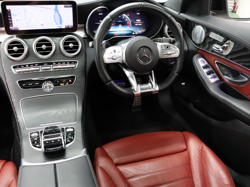 AMG Cクラス C43 4MATIC ｴｸｽｸﾙｰｼﾌﾞ&ﾚｰﾀﾞｰSP　後期 赤革 純正ﾅﾋﾞTV ﾌﾞﾙﾒｽﾀｰS HUD Bｶﾒﾗ 自動ﾄﾗﾝｸ&ﾌｯﾄﾄﾗﾝｸｵｰﾌﾟﾅｰ LEDﾍｯﾄﾞﾗｲﾄ AMGｴｱﾛ&19AW AMGｴｸﾞｿﾞｰｽﾄ　2年保証