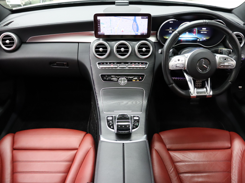 AMG Cクラス C43 4MATIC ｴｸｽｸﾙｰｼﾌﾞ&ﾚｰﾀﾞｰSP　後期 赤革 純正ﾅﾋﾞTV ﾌﾞﾙﾒｽﾀｰS HUD Bｶﾒﾗ 自動ﾄﾗﾝｸ&ﾌｯﾄﾄﾗﾝｸｵｰﾌﾟﾅｰ LEDﾍｯﾄﾞﾗｲﾄ AMGｴｱﾛ&19AW AMGｴｸﾞｿﾞｰｽﾄ　2年保証