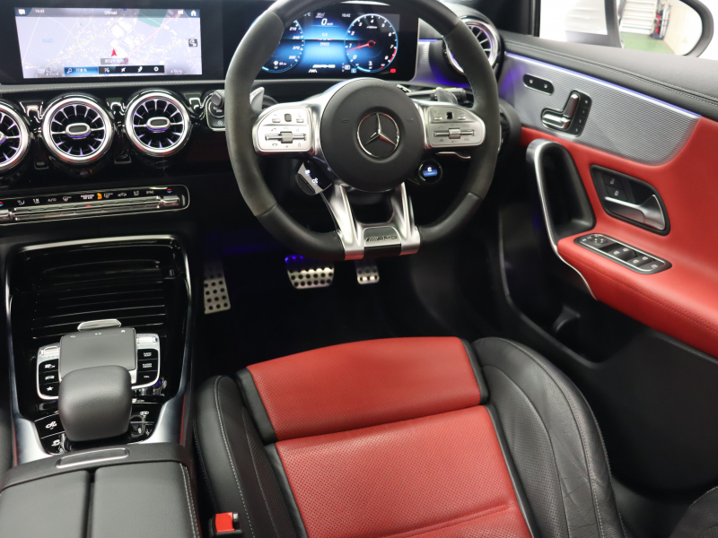 AMG Aクラス A45S 4MATIC+ AMGｱﾄﾞﾊﾞﾝｽﾄﾞ&ﾊﾟﾌｫｰﾏﾝｽPKG　AMGﾊﾟﾌｫｰﾏﾝｽｼｰﾄ黒/赤 ﾋｰﾀｰ ﾍﾞﾝﾁﾚｰﾀｰ ﾊﾟﾉﾗﾏSR ﾅﾋﾞTV HUD 360ｶﾒﾗ ｱﾀﾞﾌﾟﾃｨﾌﾞLEDﾗｲﾄ AMGﾊﾟﾌｫｰﾏﾝｽｴｸﾞｿﾞｰｽﾄ AMGｴｱﾛ＆19AW ACC BSM LCW　2年保証