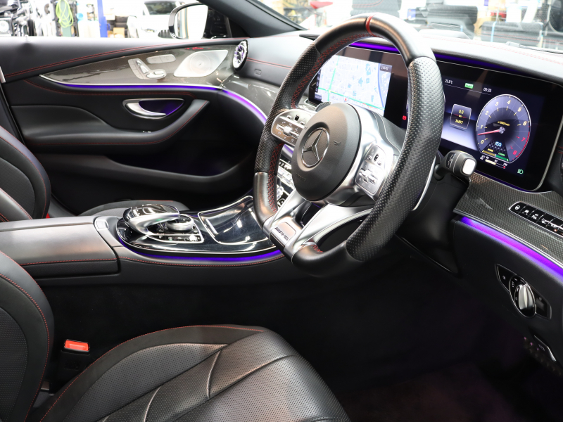 AMG CLSクラス CLS53 4MATIC+ ﾚｰﾀﾞｰSP ISG搭載　黒革 ﾍﾞﾝﾁﾚｰﾀｰ ﾀﾞｲﾅﾐｯｸｼｰﾄ ｻﾝﾙｰﾌ 純正ﾅﾋﾞTV 360ｶﾒﾗ ﾌﾞﾙﾒｽﾀｰ HUD ﾏﾙﾁﾋﾞｰﾑLEDﾗｲﾄ AMGｴｸﾞｿﾞｰｽﾄｼｽﾃﾑ 専用ｴｱﾛ&20AW　2年保証付