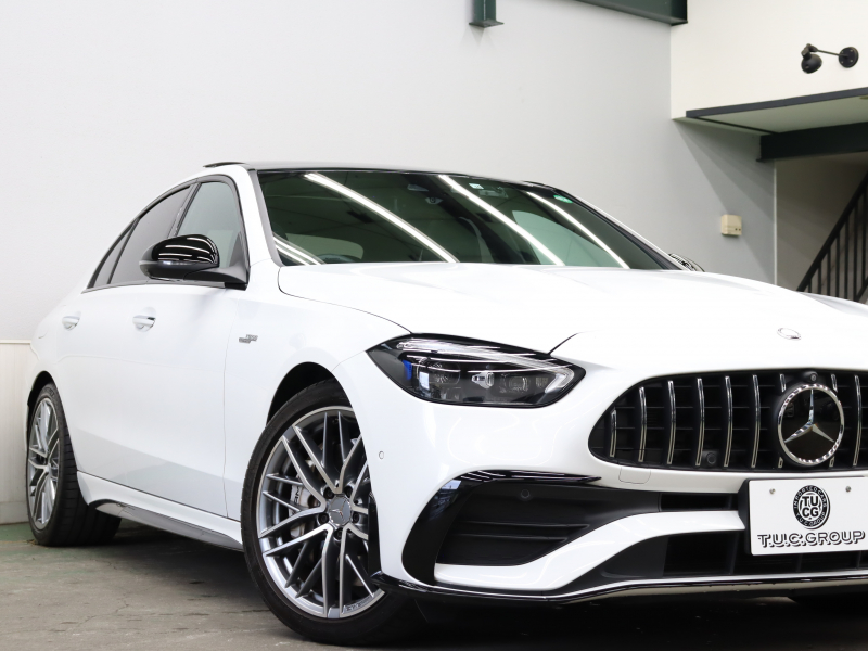 AMG Cクラス C43 4MATIC BSG搭載ﾓﾃﾞﾙ ﾚｰﾀﾞｰSP　現行ﾓﾃﾞﾙ 赤/黒革 ﾊﾟﾉﾗﾏSR ﾅﾋﾞTV ﾌﾞﾙﾒｽﾀｰS 360ｶﾒﾗ Carplay AndroidAuto LEDﾊｲﾊﾟﾌｫｰﾏﾝｽﾗｲﾄ AMGｻｽﾍﾟﾝｼｮﾝ AMGﾅｲﾄﾊﾟｯｹｰｼﾞ AMG強化ﾌﾞﾚｰｷ AMGﾘｱﾙﾊﾟﾌｫｰﾏﾝｽｻｳﾝﾄﾞ AMGｴｱﾛ&19AW　2年保証