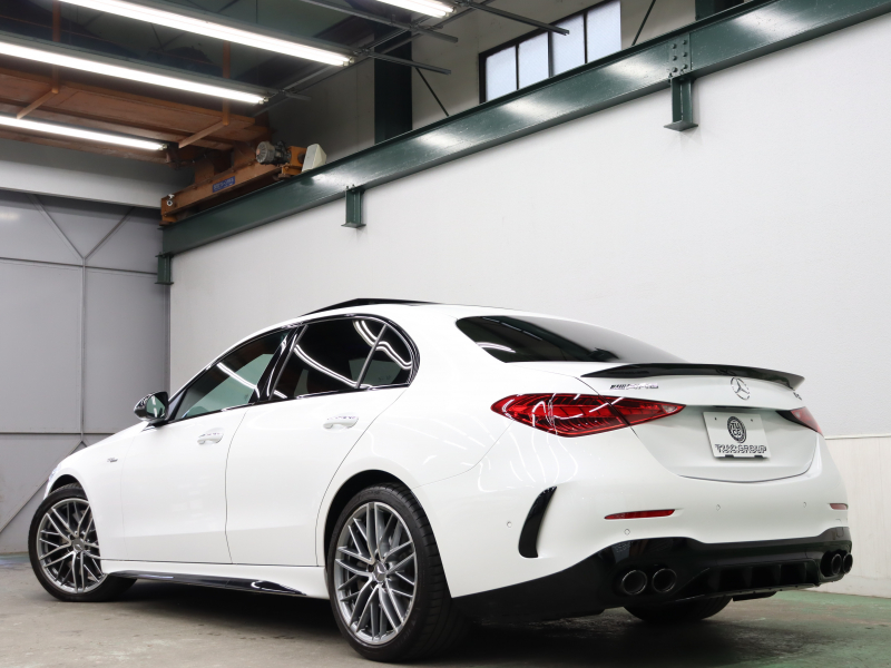 AMG Cクラス C43 4MATIC BSG搭載ﾓﾃﾞﾙ ﾚｰﾀﾞｰSP　現行ﾓﾃﾞﾙ 赤/黒革 ﾊﾟﾉﾗﾏSR ﾅﾋﾞTV ﾌﾞﾙﾒｽﾀｰS 360ｶﾒﾗ Carplay AndroidAuto LEDﾊｲﾊﾟﾌｫｰﾏﾝｽﾗｲﾄ AMGｻｽﾍﾟﾝｼｮﾝ AMGﾅｲﾄﾊﾟｯｹｰｼﾞ AMG強化ﾌﾞﾚｰｷ AMGﾘｱﾙﾊﾟﾌｫｰﾏﾝｽｻｳﾝﾄﾞ AMGｴｱﾛ&19AW　2年保証