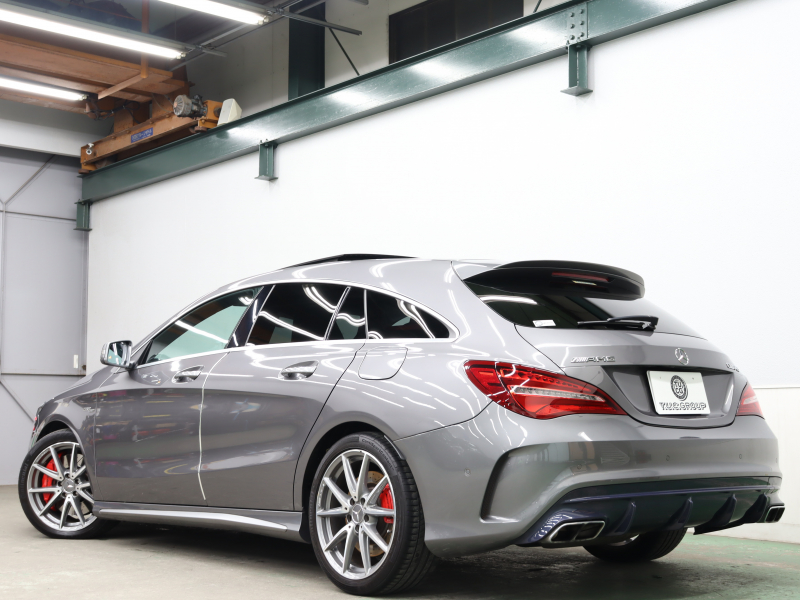 AMG CLAクラス CLA45ｼｭｰﾃｨﾝｸﾞﾌﾞﾚｰｸ 4MATIC ﾚｰﾀﾞｰSP　後期 Pｽﾀ ECO 黒革 ﾊﾟﾉﾗﾏSR ｼｰﾄﾋｰﾀｰ HDDﾅﾋﾞTV BTｵｰﾃﾞｨｵ Carplay Bｶﾒﾗ LEDﾍｯﾄﾞﾗｲﾄ ﾏﾙﾁｶﾗｰｱﾝﾋﾞｴﾝﾄ AMGｴｱﾛ&AMG18AW　2年保証