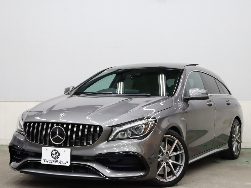 AMG CLAクラス CLA45ｼｭｰﾃｨﾝｸﾞﾌﾞﾚｰｸ 4MATIC ﾚｰﾀﾞｰSP　後期 Pｽﾀ ECO 黒革 ﾊﾟﾉﾗﾏSR ｼｰﾄﾋｰﾀｰ HDDﾅﾋﾞTV BTｵｰﾃﾞｨｵ Carplay Bｶﾒﾗ LEDﾍｯﾄﾞﾗｲﾄ ﾏﾙﾁｶﾗｰｱﾝﾋﾞｴﾝﾄ AMGｴｱﾛ&AMG18AW　2年保証
