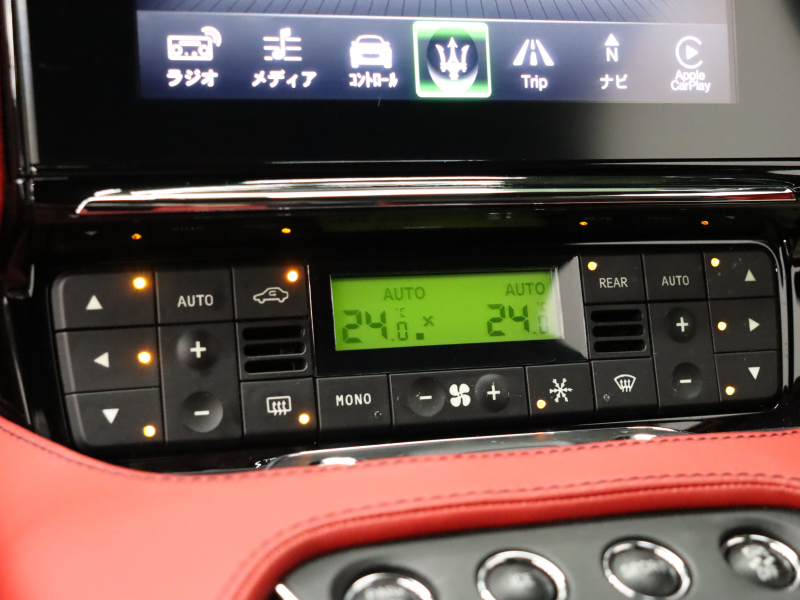 マセラティ グランツーリズモ ｽﾎﾟｰﾂ MCｵｰﾄｼﾌﾄ　後期 1ｵｰﾅｰ 赤革 ｼｰﾄﾋｰﾀｰ 純正SDﾅﾋﾞ harman/kardon Bluetooth Bｶﾒﾗ PTS ｽﾎﾟｰﾂPKG ﾚｯﾄﾞｷｬﾘﾊﾟｰ ﾄﾗｲﾃﾞﾝﾄｽﾃｯﾁ MCｽﾎﾟｰﾂﾗｲﾝｶｰﾎﾞﾝﾄﾘﾑ ﾌﾞﾗｯｸｳｨﾝﾄﾞｳﾄﾘﾑ TPMS ETC 純正20ｲﾝﾁAW　2年保証