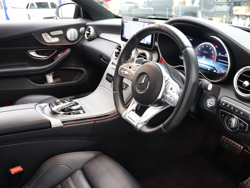 AMG Cクラス C43ｸｰﾍﾟ 4MATIC ﾚｰﾀﾞｰSP　後期 黒革 純正ﾅﾋﾞTV ﾌﾞﾙﾒｽﾀｰS HUD Bｶﾒﾗ 自動ﾄﾗﾝｸ&ﾌｯﾄﾄﾗﾝｸｵｰﾌﾟﾅｰ LEDﾍｯﾄﾞﾗｲﾄ AMGｴｱﾛ&19AW AMGｴｸﾞｿﾞｰｽﾄ　2年保証