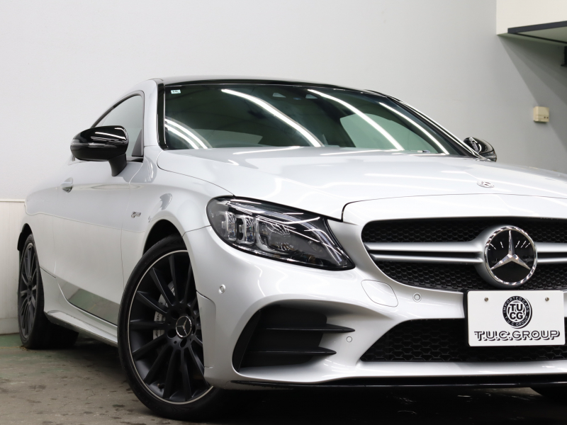 AMG Cクラス C43ｸｰﾍﾟ 4MATIC ﾚｰﾀﾞｰSP　後期 黒革 純正ﾅﾋﾞTV ﾌﾞﾙﾒｽﾀｰS HUD Bｶﾒﾗ 自動ﾄﾗﾝｸ&ﾌｯﾄﾄﾗﾝｸｵｰﾌﾟﾅｰ LEDﾍｯﾄﾞﾗｲﾄ AMGｴｱﾛ&19AW AMGｴｸﾞｿﾞｰｽﾄ　2年保証