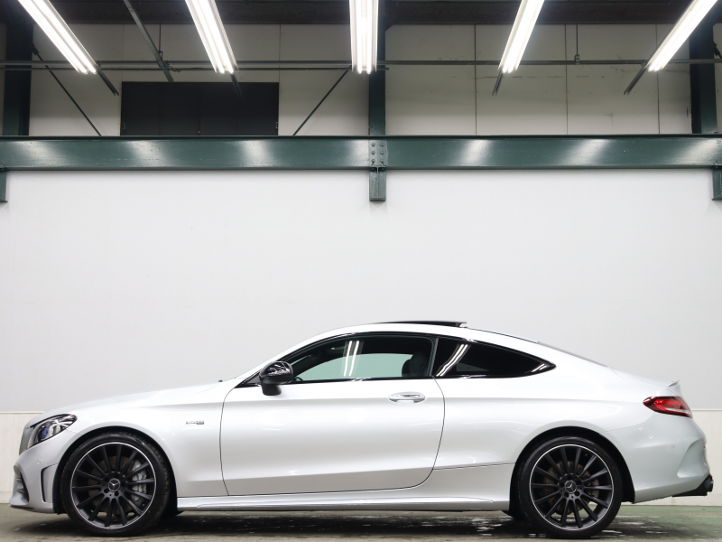AMG Cクラス C43ｸｰﾍﾟ 4MATIC ﾚｰﾀﾞｰSP　後期 黒革 純正ﾅﾋﾞTV ﾌﾞﾙﾒｽﾀｰS HUD Bｶﾒﾗ 自動ﾄﾗﾝｸ&ﾌｯﾄﾄﾗﾝｸｵｰﾌﾟﾅｰ LEDﾍｯﾄﾞﾗｲﾄ AMGｴｱﾛ&19AW AMGｴｸﾞｿﾞｰｽﾄ　2年保証