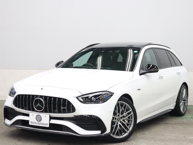 AMG Cクラス C43 4MATIC ｽﾃｰｼｮﾝﾜｺﾞﾝ ﾚｰﾀﾞｰSP BSG搭載　1ｵｰﾅｰ 黒革 ﾊﾟﾉﾗﾏSR 純正HDDﾅﾋﾞ ﾌﾞﾙﾒｽﾀｰS HUD Carplay 360ｶﾒﾗ 自動Rｹﾞｰﾄ AMGｻｽﾍﾟﾝｼｮﾝ AMGﾘｱﾙﾊﾟﾌｫｰﾏﾝｽｻｳﾝﾄﾞ AMGﾅｲﾄPKG AMGｴｱﾛ&19ｲﾝﾁAW　2年保証付