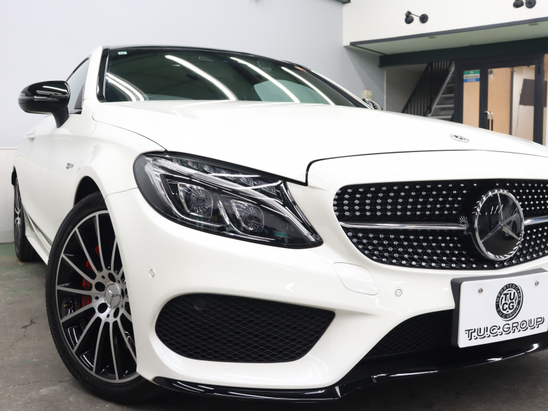 AMG Cクラス C43 4MATIC ｸｰﾍﾟ  ﾚｰﾀﾞｰSP　黒革 ﾊﾟﾉﾗﾏSR 純正ﾅﾋﾞTV ﾌﾞﾙﾒｽﾀｰS ﾍｯﾄﾞｱｯﾌﾟD ﾊﾞｯｸｶﾒﾗ 自動Rｹﾞｰﾄ&ﾌｯﾄﾄﾗﾝｸｵｰﾌﾟﾅｰ  LEDﾗｲﾄ AMGｴｸﾞｿﾞｰｽﾄｼｽﾃﾑ AMGｻｽﾍﾟﾝｼｮﾝ AMGｴｱﾛ&19ｲﾝﾁAW　2年保証付