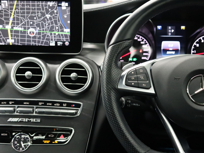 AMG Cクラス C43 4MATIC ｸｰﾍﾟ  ﾚｰﾀﾞｰSP　黒革 ﾊﾟﾉﾗﾏSR 純正ﾅﾋﾞTV ﾌﾞﾙﾒｽﾀｰS ﾍｯﾄﾞｱｯﾌﾟD ﾊﾞｯｸｶﾒﾗ 自動Rｹﾞｰﾄ&ﾌｯﾄﾄﾗﾝｸｵｰﾌﾟﾅｰ  LEDﾗｲﾄ AMGｴｸﾞｿﾞｰｽﾄｼｽﾃﾑ AMGｻｽﾍﾟﾝｼｮﾝ AMGｴｱﾛ&19ｲﾝﾁAW　2年保証付