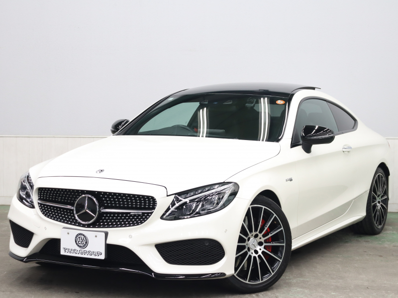 AMG Cクラス C43 4MATIC ｸｰﾍﾟ  ﾚｰﾀﾞｰSP　黒革 ﾊﾟﾉﾗﾏSR 純正ﾅﾋﾞTV ﾌﾞﾙﾒｽﾀｰS ﾍｯﾄﾞｱｯﾌﾟD ﾊﾞｯｸｶﾒﾗ 自動Rｹﾞｰﾄ&ﾌｯﾄﾄﾗﾝｸｵｰﾌﾟﾅｰ  LEDﾗｲﾄ AMGｴｸﾞｿﾞｰｽﾄｼｽﾃﾑ AMGｻｽﾍﾟﾝｼｮﾝ AMGｴｱﾛ&19ｲﾝﾁAW　2年保証付