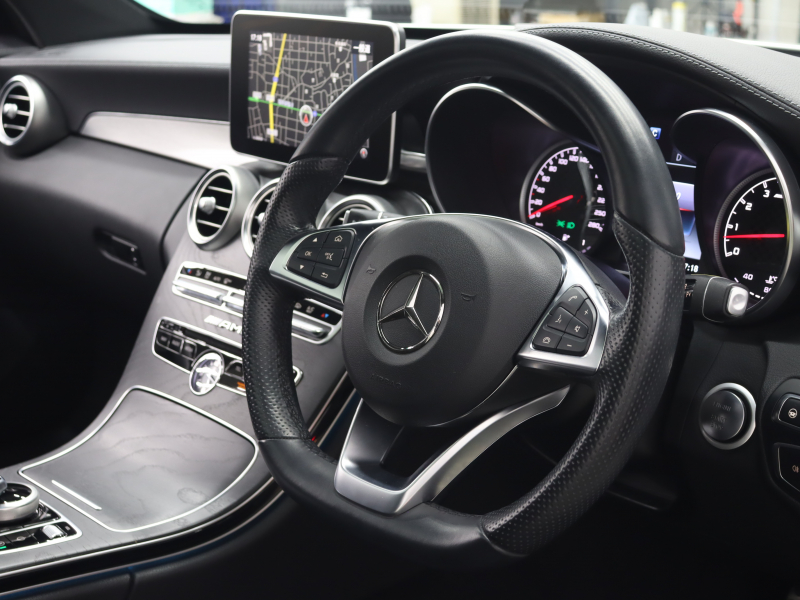 AMG Cクラス C43 4MATIC ｸｰﾍﾟ  ﾚｰﾀﾞｰSP　黒革 ﾊﾟﾉﾗﾏSR 純正ﾅﾋﾞTV ﾌﾞﾙﾒｽﾀｰS ﾍｯﾄﾞｱｯﾌﾟD ﾊﾞｯｸｶﾒﾗ 自動Rｹﾞｰﾄ&ﾌｯﾄﾄﾗﾝｸｵｰﾌﾟﾅｰ  LEDﾗｲﾄ AMGｴｸﾞｿﾞｰｽﾄｼｽﾃﾑ AMGｻｽﾍﾟﾝｼｮﾝ AMGｴｱﾛ&19ｲﾝﾁAW　2年保証付