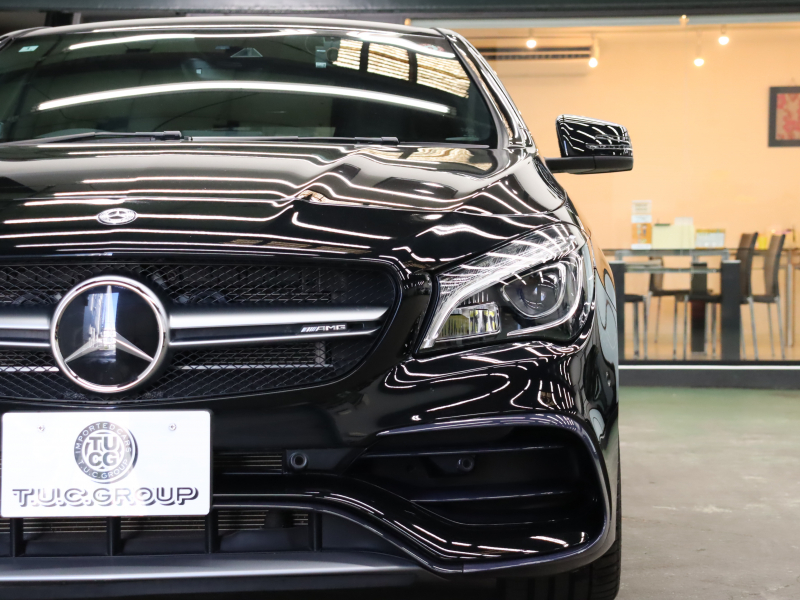 AMG CLAクラス CLA45ｼｭｰﾃｨﾝｸﾞﾌﾞﾚｰｸ 4MATIC ﾚｰﾀﾞｰSP　黒革 ｼｰﾄﾋｰﾀｰ 純正HDDﾅﾋﾞTV Bluetooth Carplay Bｶﾒﾗ LEDﾍｯﾄﾞﾗｲﾄ 自動Rｹﾞｰﾄ&ﾊﾝｽﾞﾌﾙｰA AMGｻｽﾍﾟﾝｼｮﾝ AMG強化ﾌﾞﾚｰｷ AMGｴｱﾛ&AMG18AW　2年保証