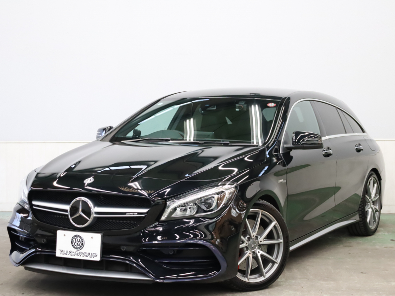 AMG CLAクラス CLA45ｼｭｰﾃｨﾝｸﾞﾌﾞﾚｰｸ 4MATIC ﾚｰﾀﾞｰSP　黒革 ｼｰﾄﾋｰﾀｰ 純正HDDﾅﾋﾞTV Bluetooth Carplay Bｶﾒﾗ LEDﾍｯﾄﾞﾗｲﾄ 自動Rｹﾞｰﾄ&ﾊﾝｽﾞﾌﾙｰA AMGｻｽﾍﾟﾝｼｮﾝ AMG強化ﾌﾞﾚｰｷ AMGｴｱﾛ&AMG18AW　2年保証
