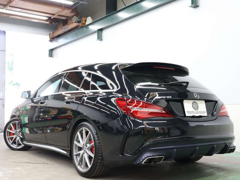 AMG CLAクラス CLA45ｼｭｰﾃｨﾝｸﾞﾌﾞﾚｰｸ 4MATIC ﾚｰﾀﾞｰSP　黒革 ｼｰﾄﾋｰﾀｰ 純正HDDﾅﾋﾞTV Bluetooth Carplay Bｶﾒﾗ LEDﾍｯﾄﾞﾗｲﾄ 自動Rｹﾞｰﾄ&ﾊﾝｽﾞﾌﾙｰA AMGｻｽﾍﾟﾝｼｮﾝ AMG強化ﾌﾞﾚｰｷ AMGｴｱﾛ&AMG18AW　2年保証