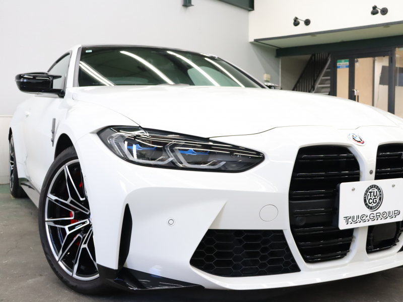 BMW Mシリーズ M4 ｺﾝﾍﾟﾃｨｼｮﾝ FR ｺﾝﾌｫｰﾄA&ﾊﾟｰｷﾝｸﾞｱｼｽﾄP ﾄﾞﾗｲﾋﾞﾝｸﾞｱｼｽﾄﾌﾟﾛﾌｪｯｼｮﾅﾙ　現行ﾓﾃﾞﾙ 黒革Mｼｰﾄ ﾍﾞﾝﾁﾚｰﾀｰ 10.25ｲﾝﾁ純正ﾅﾋﾞTV harman/Kardon 360ｶﾒﾗ ｶｰﾎﾞﾝｲﾝﾃﾘｱ Mﾌﾞﾚｰｷｼｽﾃﾑ  M専用ｴｱﾛ＆19ｲﾝﾁAW(ｽﾀｲﾘﾝｸﾞ825M)　2年保証