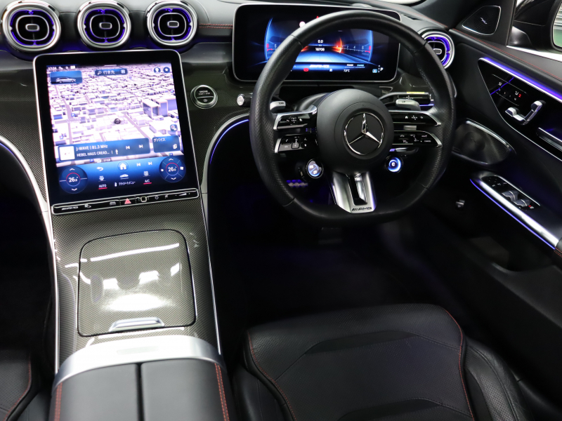 AMG Cクラス C43 4MATIC ｽﾃｰｼｮﾝﾜｺﾞﾝ ﾚｰﾀﾞｰSP BSG搭載　1ｵｰﾅｰ 黒革 ﾊﾟﾉﾗﾏSR 純正HDDﾅﾋﾞ ﾌﾞﾙﾒｽﾀｰS HUD Carplay 360ｶﾒﾗ 自動Rｹﾞｰﾄ AMGｻｽﾍﾟﾝｼｮﾝ AMGﾘｱﾙﾊﾟﾌｫｰﾏﾝｽｻｳﾝﾄﾞ AMGﾅｲﾄPKG AMGｴｱﾛ&19ｲﾝﾁAW　2年保証付