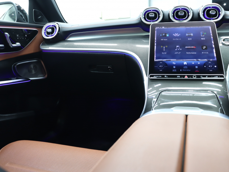 AMG Cクラス C43 4MATIC ｽﾃｰｼｮﾝﾜｺﾞﾝ ﾚｰﾀﾞｰ&ﾅｲﾄPKG　 BSG搭載 現行ﾓﾃﾞﾙ 1ｵｰﾅｰ 茶/黒革 ﾍﾞﾝﾁﾚｰﾀｰ ﾊﾟﾉﾗﾏSR 純正ﾅﾋﾞ ﾌﾞﾙﾒｽﾀｰS HUD Carplay 360ｶﾒﾗ AMGｻｽﾍﾟﾝｼｮﾝ AMGﾘｱﾙﾊﾟﾌｫｰﾏﾝｽｻｳﾝﾄﾞ AMGｴｱﾛ&19ｲﾝﾁAW　2年保証付