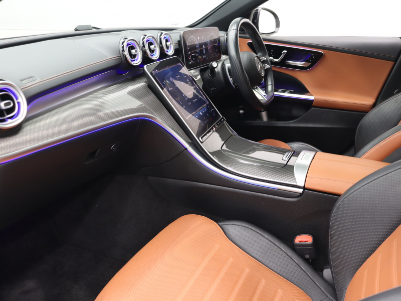 AMG Cクラス C43 4MATIC ｽﾃｰｼｮﾝﾜｺﾞﾝ ﾚｰﾀﾞｰ&ﾅｲﾄPKG　 BSG搭載 現行ﾓﾃﾞﾙ 1ｵｰﾅｰ 茶/黒革 ﾍﾞﾝﾁﾚｰﾀｰ ﾊﾟﾉﾗﾏSR 純正ﾅﾋﾞ ﾌﾞﾙﾒｽﾀｰS HUD Carplay 360ｶﾒﾗ AMGｻｽﾍﾟﾝｼｮﾝ AMGﾘｱﾙﾊﾟﾌｫｰﾏﾝｽｻｳﾝﾄﾞ AMGｴｱﾛ&19ｲﾝﾁAW　2年保証付