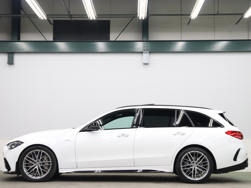 AMG Cクラス C43 4MATIC ｽﾃｰｼｮﾝﾜｺﾞﾝ ﾚｰﾀﾞｰ&ﾅｲﾄPKG　 BSG搭載 現行ﾓﾃﾞﾙ 1ｵｰﾅｰ 茶/黒革 ﾍﾞﾝﾁﾚｰﾀｰ ﾊﾟﾉﾗﾏSR 純正ﾅﾋﾞ ﾌﾞﾙﾒｽﾀｰS HUD Carplay 360ｶﾒﾗ AMGｻｽﾍﾟﾝｼｮﾝ AMGﾘｱﾙﾊﾟﾌｫｰﾏﾝｽｻｳﾝﾄﾞ AMGｴｱﾛ&19ｲﾝﾁAW　2年保証付