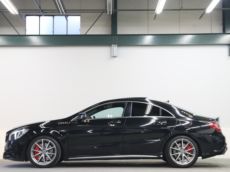 AMG CLAクラス CLA45 4MATIC ﾚｰﾀﾞｰSP　黒革 ｼｰﾄﾋｰﾀｰ 純正HDDﾅﾋﾞTV Bluetooth Carplay Bｶﾒﾗ LEDﾍｯﾄﾞﾗｲﾄ AMGｻｽﾍﾟﾝｼｮﾝ AMG強化ﾌﾞﾚｰｷ AMGｴｱﾛ&AMG18AW　2年保証
