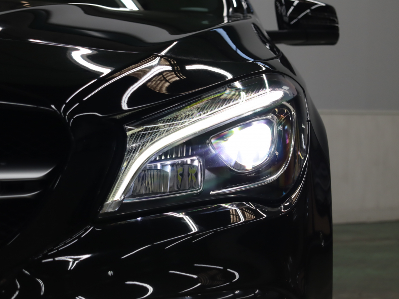 AMG CLAクラス CLA45 4MATIC ﾚｰﾀﾞｰSP　黒革 ｼｰﾄﾋｰﾀｰ 純正HDDﾅﾋﾞTV Bluetooth Carplay Bｶﾒﾗ LEDﾍｯﾄﾞﾗｲﾄ AMGｻｽﾍﾟﾝｼｮﾝ AMG強化ﾌﾞﾚｰｷ AMGｴｱﾛ&AMG18AW　2年保証