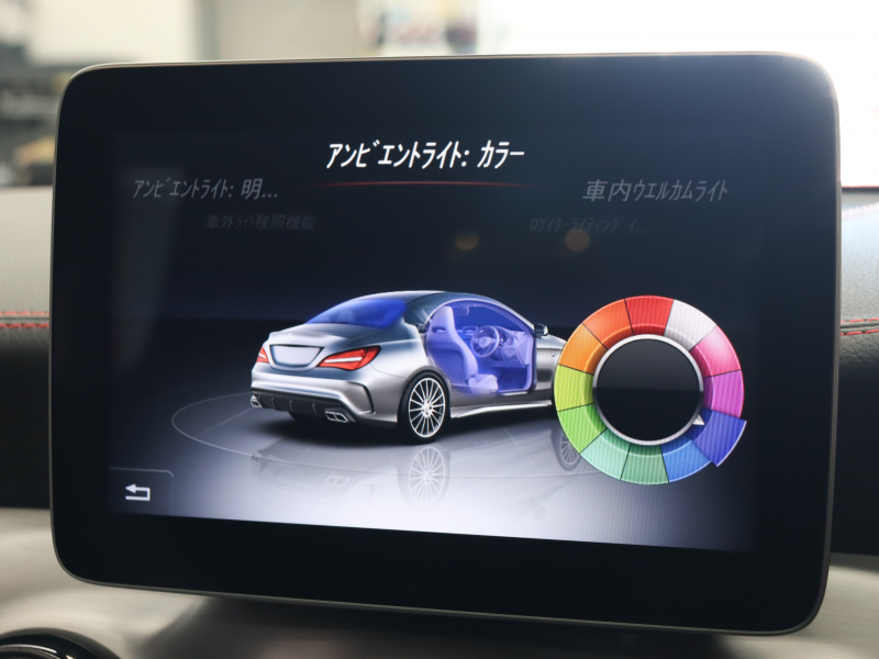 AMG CLAクラス CLA45 4MATIC ﾚｰﾀﾞｰSP　黒革 ｼｰﾄﾋｰﾀｰ 純正HDDﾅﾋﾞTV Bluetooth Carplay Bｶﾒﾗ LEDﾍｯﾄﾞﾗｲﾄ AMGｻｽﾍﾟﾝｼｮﾝ AMG強化ﾌﾞﾚｰｷ AMGｴｱﾛ&AMG18AW　2年保証