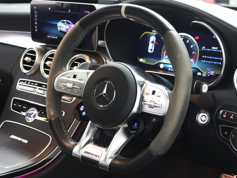 AMG Cクラス C63s ﾚｰﾀﾞｰSP　後期 黒革 ｼｰﾄﾋｰﾀｰ ﾅﾋﾞTV Carplay Bｶﾒﾗ LEDﾍｯﾄﾞﾗｲﾄ 自動Rｹﾞｰﾄ AMGｽﾀｲﾘﾝｸﾞPKG AMGﾄﾞﾗｲﾊﾞｰｽPKG AMGﾊﾟﾌｫｰﾏﾝｽｴｸﾞｿﾞｰｽﾄ AMG強化ﾌﾞﾚｰｷ AMG19ｲﾝﾁAW(ﾏｯﾄﾌﾞﾗｯｸ)　2年保証