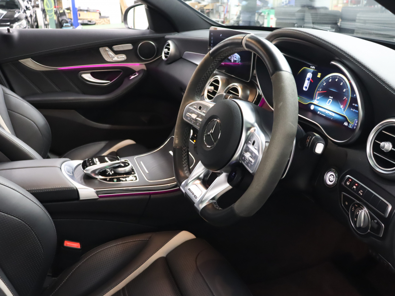 AMG Cクラス C63s ﾚｰﾀﾞｰSP　後期 黒革 ｼｰﾄﾋｰﾀｰ ﾅﾋﾞTV Carplay Bｶﾒﾗ LEDﾍｯﾄﾞﾗｲﾄ 自動Rｹﾞｰﾄ AMGｽﾀｲﾘﾝｸﾞPKG AMGﾄﾞﾗｲﾊﾞｰｽPKG AMGﾊﾟﾌｫｰﾏﾝｽｴｸﾞｿﾞｰｽﾄ AMG強化ﾌﾞﾚｰｷ AMG19ｲﾝﾁAW(ﾏｯﾄﾌﾞﾗｯｸ)　2年保証