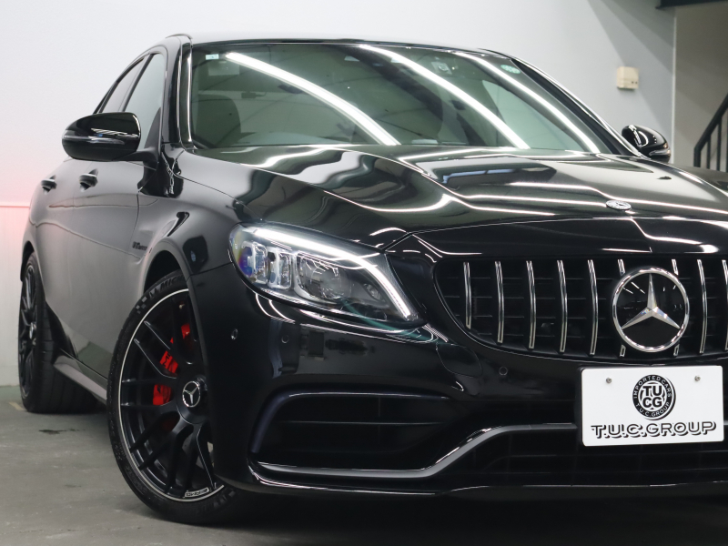AMG Cクラス C63s ﾚｰﾀﾞｰSP　後期 黒革 ｼｰﾄﾋｰﾀｰ ﾅﾋﾞTV Carplay Bｶﾒﾗ LEDﾍｯﾄﾞﾗｲﾄ 自動Rｹﾞｰﾄ AMGｽﾀｲﾘﾝｸﾞPKG AMGﾄﾞﾗｲﾊﾞｰｽPKG AMGﾊﾟﾌｫｰﾏﾝｽｴｸﾞｿﾞｰｽﾄ AMG強化ﾌﾞﾚｰｷ AMG19ｲﾝﾁAW(ﾏｯﾄﾌﾞﾗｯｸ)　2年保証