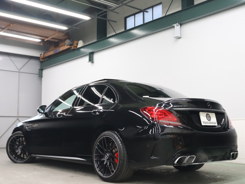 AMG Cクラス C63s ﾚｰﾀﾞｰSP　後期 黒革 ｼｰﾄﾋｰﾀｰ ﾅﾋﾞTV Carplay Bｶﾒﾗ LEDﾍｯﾄﾞﾗｲﾄ 自動Rｹﾞｰﾄ AMGｽﾀｲﾘﾝｸﾞPKG AMGﾄﾞﾗｲﾊﾞｰｽPKG AMGﾊﾟﾌｫｰﾏﾝｽｴｸﾞｿﾞｰｽﾄ AMG強化ﾌﾞﾚｰｷ AMG19ｲﾝﾁAW(ﾏｯﾄﾌﾞﾗｯｸ)　2年保証