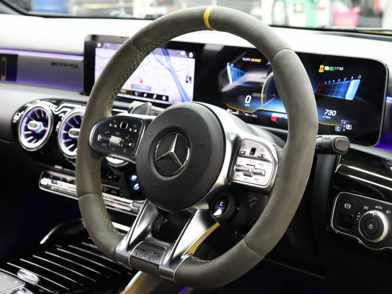 AMG Aクラス A45S 4MATIC+ Edition1 AMGｱﾄﾞﾊﾞﾝｽﾄﾞ&ﾊﾟﾌｫｰﾏﾝｽPKG　200台限定車 黒/灰革 ﾍﾞﾝﾁﾚｰﾀｰ 純正ﾅﾋﾞTV HUD 360ｶﾒﾗ ｱﾄﾞﾊﾞﾝｽﾄﾞｻｳﾝﾄﾞ LEDﾍｯﾄﾞﾗｲﾄ AMGﾊﾟﾌｫｰﾏﾝｽEX AMGﾊﾟﾌｫｰﾏﾝｽｼｰﾄ 専用ｲﾝﾃﾘｱﾄﾘﾑ 専用ｴｱﾛ＆19AW　2年保証