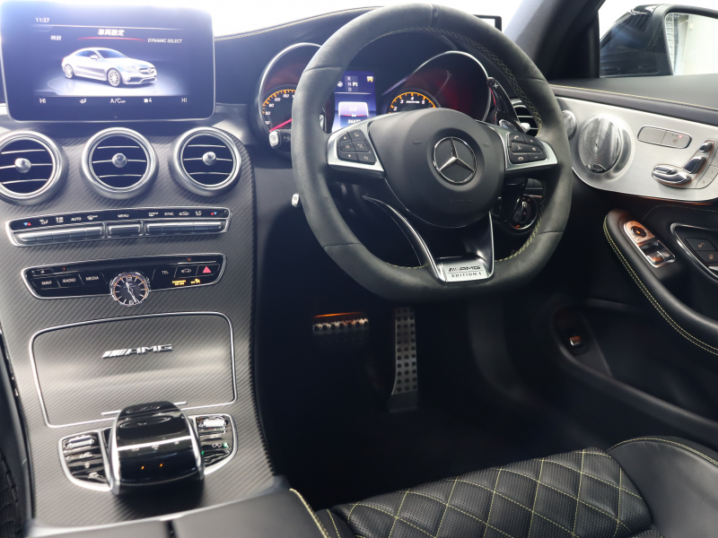 AMG Cクラス C63sｸｰﾍﾟ Edition1 ﾚｰﾀﾞｰSP　特別仕様車 ED1専用ﾊﾟﾌｫｰﾏﾝｽｼｰﾄ(ﾌﾞﾗｯｸ/ｲｴﾛｰｽﾃｯﾁ) 純正ﾅﾋﾞTV ﾌﾞﾙﾒｽﾀｰS Bｶﾒﾗ 自動Rｹﾞｰﾄ&ﾊﾝｽﾞﾌﾘｰA ED1専用ｴｸｽﾃﾘｱ AMGﾊﾟﾌｫｰﾏﾝｽEX AMG専用ｴｱﾛ&19/20AW(ﾏｯﾄﾌﾞﾗｯｸ)　2年保証