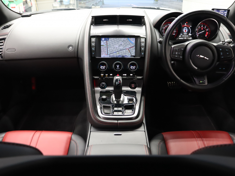 ジャガー Fタイプ Rｸｰﾍﾟ　赤/黒革 ﾊﾟﾌｫｰﾏﾝｽｼｰﾄ ｼｰﾄﾋｰﾀｰ 純正ﾅﾋﾞ ﾊﾞｯｸｶﾒﾗ ｸﾙｺﾝ MERIDIANｻｳﾝﾄﾞ 自動Rｹﾞｰﾄ ｽﾃｱﾘﾝｸﾞﾋｰﾀｰ ｶｰﾎﾞﾝｾﾝﾀｰｺﾝｿｰﾙ 可変ﾊﾞﾙﾌﾞ 可変ｳｨﾝｸﾞ ﾊﾟﾌｫｰﾏﾝｽｴｸﾞｿﾞｰｽﾄ 純正20ｲﾝﾁAW　2年保証