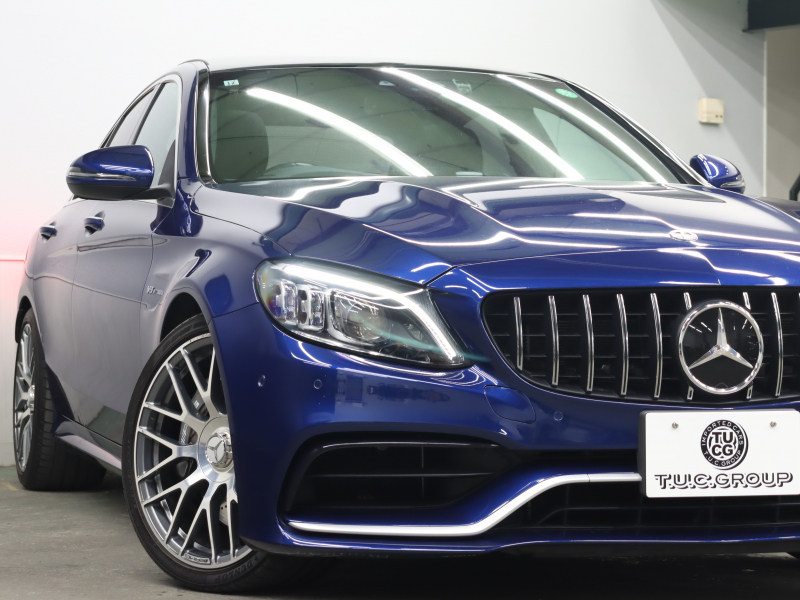 AMG Cクラス C63 ｴｸｽｸﾙｰｼﾌﾞ& ﾚｰﾀﾞｰSP　後期 赤革 ﾊﾟﾉﾗﾏSR ｼｰﾄﾋｰﾀｰ HDDﾅﾋﾞTV Carplay Bｶﾒﾗ Brumesterｻｳﾝﾄﾞ LEDﾗｲﾄ 自動Rｹﾞｰﾄ AMGｽﾀｲﾘﾝｸﾞPKG AMG強化ﾌﾞﾚｰｷ AMG19ｲﾝﾁAW　2年保証付