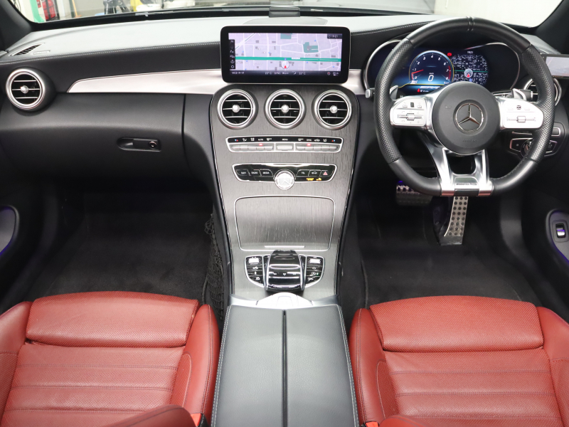 AMG Cクラス C43 4MATIC ｶﾌﾞﾘｵﾚ ﾚｰﾀﾞｰSP　赤革 ｴｱｽｶｰﾌ 赤幌 純正ﾅﾋﾞTV ﾌﾞﾙﾒｽﾀｰS Bｶﾒﾗ LEDﾍｯﾄﾞﾗｲﾄ AMGｻｽﾍﾟﾝｼｮﾝ AMGｴｸﾞｿﾞｰｽﾄ AMGｽﾎﾟｰﾂｽﾃｱﾘﾝｸﾞ AMG強化ﾌﾞﾚｰｷ AMGｽﾀｲﾘﾝｸﾞﾊﾟｯｹｰｼﾞ AMG19ｲﾝﾁAW(ﾌﾞﾗｯｸ)　2年保証付