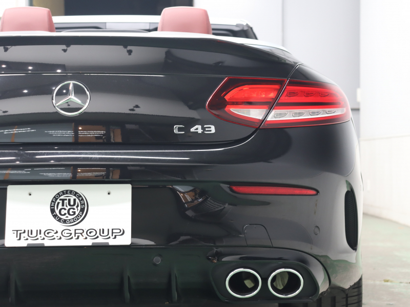 AMG Cクラス C43 4MATIC ｶﾌﾞﾘｵﾚ ﾚｰﾀﾞｰSP　赤革 ｴｱｽｶｰﾌ 赤幌 純正ﾅﾋﾞTV ﾌﾞﾙﾒｽﾀｰS Bｶﾒﾗ LEDﾍｯﾄﾞﾗｲﾄ AMGｻｽﾍﾟﾝｼｮﾝ AMGｴｸﾞｿﾞｰｽﾄ AMGｽﾎﾟｰﾂｽﾃｱﾘﾝｸﾞ AMG強化ﾌﾞﾚｰｷ AMGｽﾀｲﾘﾝｸﾞﾊﾟｯｹｰｼﾞ AMG19ｲﾝﾁAW(ﾌﾞﾗｯｸ)　2年保証付