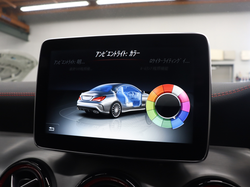 AMG CLAクラス CLA45 4MATIC ﾚｰﾀﾞｰSP　黒革 ｼｰﾄﾋｰﾀｰ 純正HDDﾅﾋﾞTV Bluetooth Carplay Bｶﾒﾗ LEDﾗｲﾄ ﾌﾟｯｼｭｽﾀｰﾄ AMGｻｽﾍﾟﾝｼｮﾝ AMG強化ﾌﾞﾚｰｷ AMGｴｱﾛ&AMG18ｲﾝﾁAW　2年保証付