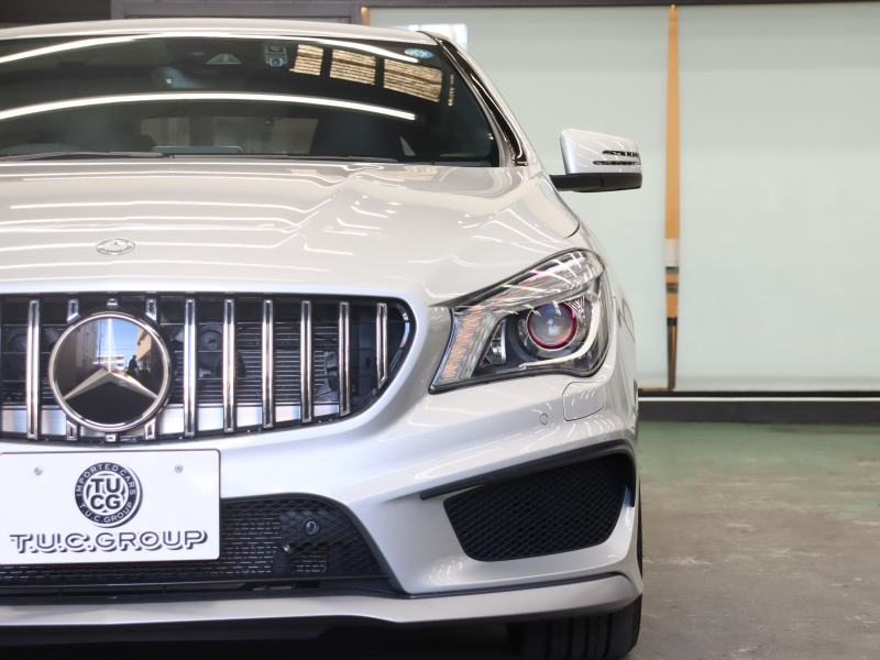 AMG CLAクラス CLA45 4MATIC ﾚｰﾀﾞｰSP　黒革 ｼｰﾄﾋｰﾀｰ 純正HDDﾅﾋﾞTV Bluetooth Carplay Bｶﾒﾗ LEDﾗｲﾄ ﾌﾟｯｼｭｽﾀｰﾄ AMGｻｽﾍﾟﾝｼｮﾝ AMG強化ﾌﾞﾚｰｷ AMGｴｱﾛ&AMG18ｲﾝﾁAW　2年保証付