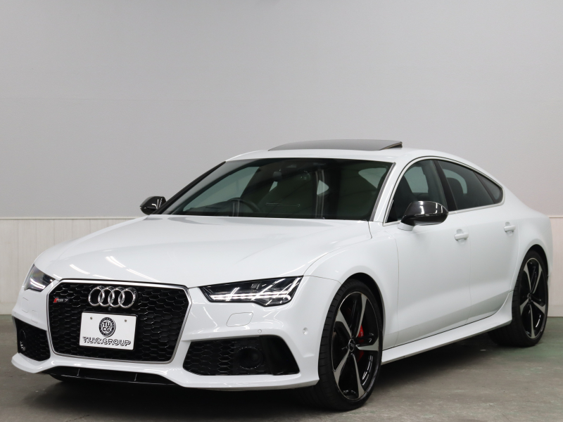 アウディ RS7 ｽﾎﾟｰﾂﾊﾞｯｸ ﾌﾞﾗｯｸｽﾀｲﾘﾝｸﾞPKG　後期ﾓﾃﾞﾙ  黒革 ｽﾎﾟｰﾂｼｰﾄ ｻﾝﾙｰﾌ ｱﾙｶﾝﾀﾗﾙｰﾌ MMIﾅﾋﾞ TV BOSEｻｳﾝﾄﾞ Bｶﾒﾗ Carplay ﾏﾄﾘｸｽLEDﾍｯﾄﾞﾗｲﾄ ｶｰﾎﾞﾝｲﾝﾃﾘｱ&ﾐﾗｰ ﾚｯﾄﾞｷｬﾘﾊﾟｰ RSｽﾎﾟｰﾂｴｷｿﾞｰｽﾄ 純正21ｲﾝﾁAW　2年保証