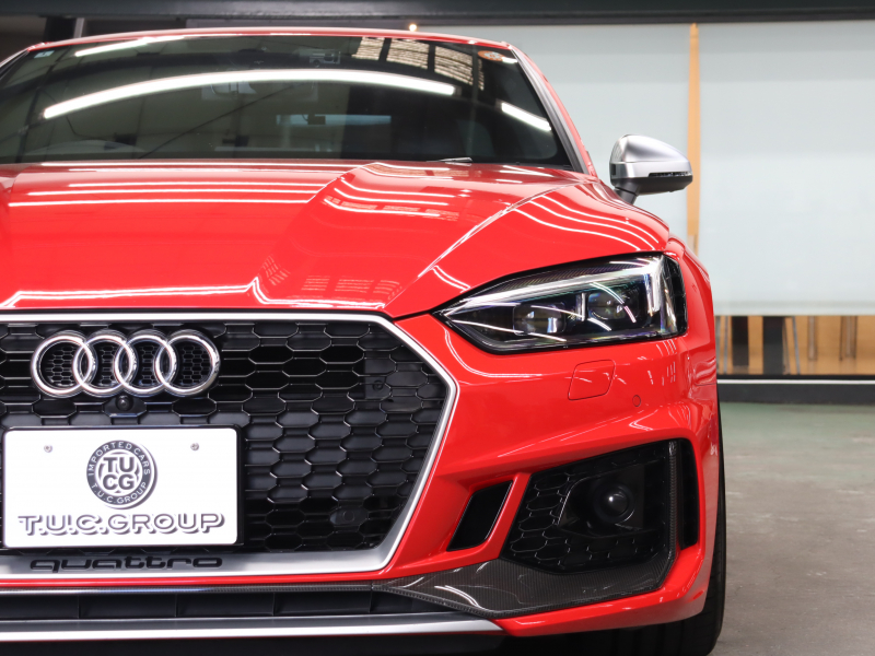 アウディ RS5 ｸｰﾍﾟ ﾍﾞｰｽｸﾞﾚｰﾄﾞ RSﾃﾞｻﾞｲﾝ&ｶｰﾎﾞﾝｽﾀｲﾘﾝｸﾞ&ｱｼｽﾀﾝｽPKG　黒革(Sｽﾎﾟｰﾂｼｰﾄ) 純正MMIﾅﾋﾞ 360ｶﾒﾗ Bang&Olufsen ACC HUD ﾏﾄﾘｸｽLED ｾﾗﾐｯｸﾌﾞﾚｰｷ(F) DRC付ｽﾎﾟｰﾂｻｽﾍﾟﾝｼｮﾝRSｽﾎﾟｰﾂｴｸﾞｿﾞｰｽﾄ 純正20ｲﾝﾁAW　2年保証付