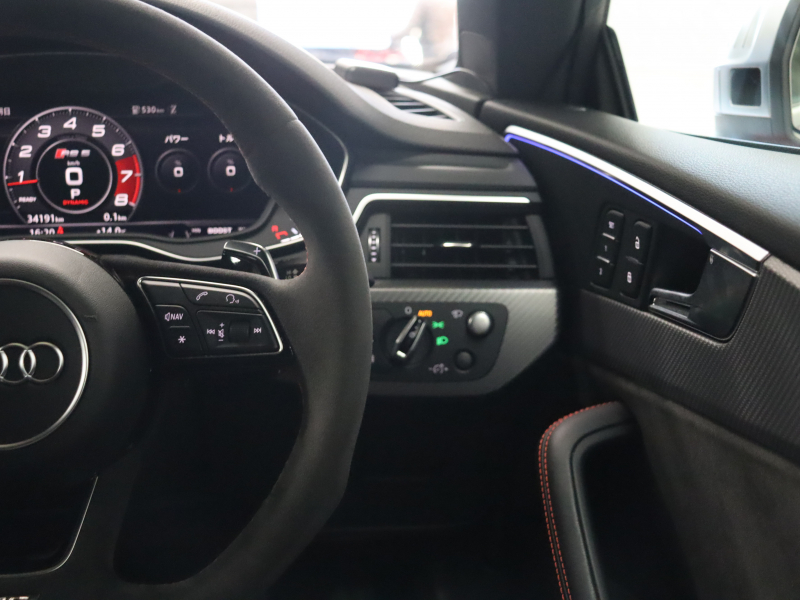アウディ RS5 ｸｰﾍﾟ ﾍﾞｰｽｸﾞﾚｰﾄﾞ RSﾃﾞｻﾞｲﾝ&ｶｰﾎﾞﾝｽﾀｲﾘﾝｸﾞ&ｱｼｽﾀﾝｽPKG　黒革(Sｽﾎﾟｰﾂｼｰﾄ) 純正MMIﾅﾋﾞ 360ｶﾒﾗ Bang&Olufsen ACC HUD ﾏﾄﾘｸｽLED ｾﾗﾐｯｸﾌﾞﾚｰｷ(F) DRC付ｽﾎﾟｰﾂｻｽﾍﾟﾝｼｮﾝRSｽﾎﾟｰﾂｴｸﾞｿﾞｰｽﾄ 純正20ｲﾝﾁAW　2年保証付